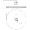 Верхній душ GENEBRE Tau-circle (R6511218)